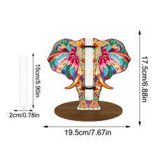 Load image into Gallery viewer, Wood Elephant Diamond Painting Vase Desktop Diamond Art Kits Bedroom Table Decor