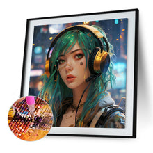 Load image into Gallery viewer, Diamond Painting - Full Square - Music Trend Girl (40*40CM)