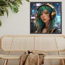 Load image into Gallery viewer, Diamond Painting - Full Square - Music Trend Girl (40*40CM)