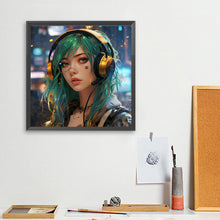 Load image into Gallery viewer, Diamond Painting - Full Square - Music Trend Girl (40*40CM)
