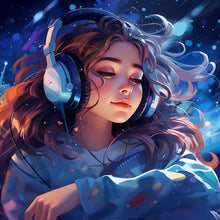 Load image into Gallery viewer, Diamond Painting - Full Square - Music Trend Girl (40*40CM)