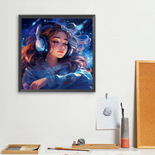Load image into Gallery viewer, Diamond Painting - Full Square - Music Trend Girl (40*40CM)