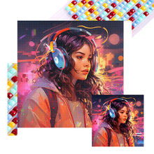 Load image into Gallery viewer, Diamond Painting - Full Square - Music Trend Girl (40*40CM)