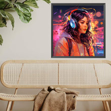 Load image into Gallery viewer, Diamond Painting - Full Square - Music Trend Girl (40*40CM)