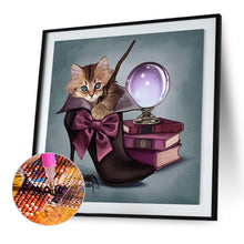 Load image into Gallery viewer, Diamond Painting - Full Square - Cat Witch (40*40CM)
