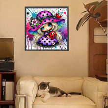 Load image into Gallery viewer, Diamond Painting - Full Square - Colorful Ladybug Girl (30*30CM)