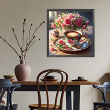 Load image into Gallery viewer, Diamond Painting - Full Round - Vase Coffee (40*40CM)