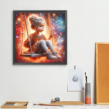 Load image into Gallery viewer, Diamond Painting - Full Square - Dream Butterfly Little Girl (40*40CM)
