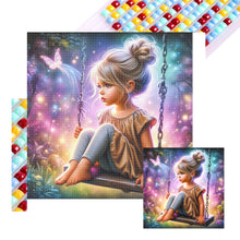 Load image into Gallery viewer, Diamond Painting - Full Square - Dream Butterfly Little Girl (40*40CM)