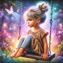 Load image into Gallery viewer, Diamond Painting - Full Square - Dream Butterfly Little Girl (40*40CM)