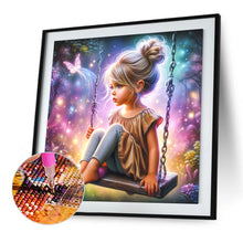 Load image into Gallery viewer, Diamond Painting - Full Square - Dream Butterfly Little Girl (40*40CM)
