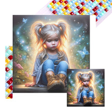 Load image into Gallery viewer, Diamond Painting - Full Square - Dream Butterfly Little Girl (40*40CM)