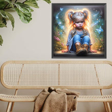 Load image into Gallery viewer, Diamond Painting - Full Square - Dream Butterfly Little Girl (40*40CM)