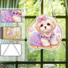 Load image into Gallery viewer, Acrylic Special Shape Flower Parrot DIY Diamond Art Pendant Kit for Wall Window