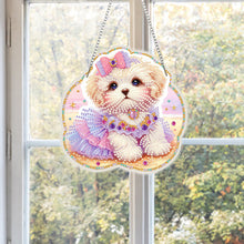 Load image into Gallery viewer, Acrylic Special Shape Flower Parrot DIY Diamond Art Pendant Kit for Wall Window