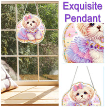 Load image into Gallery viewer, Acrylic Special Shape Flower Parrot DIY Diamond Art Pendant Kit for Wall Window