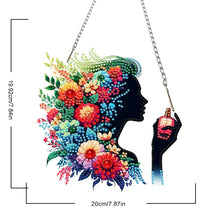 Load image into Gallery viewer, Acrylic Special Shape Flower Parrot DIY Diamond Art Pendant Kit for Wall Window