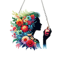 Load image into Gallery viewer, Acrylic Special Shape Flower Parrot DIY Diamond Art Pendant Kit for Wall Window