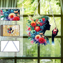 Load image into Gallery viewer, Acrylic Special Shape Flower Parrot DIY Diamond Art Pendant Kit for Wall Window