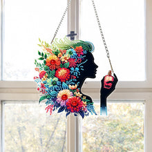Load image into Gallery viewer, Acrylic Special Shape Flower Parrot DIY Diamond Art Pendant Kit for Wall Window