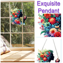 Load image into Gallery viewer, Acrylic Special Shape Flower Parrot DIY Diamond Art Pendant Kit for Wall Window