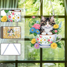 Load image into Gallery viewer, Acrylic Special Shape Flower Parrot DIY Diamond Art Pendant Kit for Wall Window