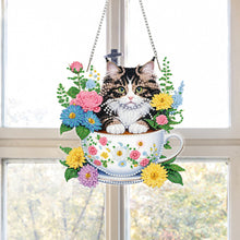 Load image into Gallery viewer, Acrylic Special Shape Flower Parrot DIY Diamond Art Pendant Kit for Wall Window