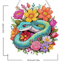 Load image into Gallery viewer, Acrylic Special Shape Flower Parrot DIY Diamond Art Pendant Kit for Wall Window