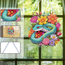 Load image into Gallery viewer, Acrylic Special Shape Flower Parrot DIY Diamond Art Pendant Kit for Wall Window
