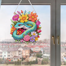 Load image into Gallery viewer, Acrylic Special Shape Flower Parrot DIY Diamond Art Pendant Kit for Wall Window