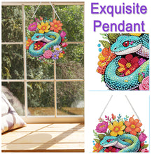 Load image into Gallery viewer, Acrylic Special Shape Flower Parrot DIY Diamond Art Pendant Kit for Wall Window