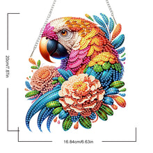 Load image into Gallery viewer, Acrylic Special Shape Flower Parrot DIY Diamond Art Pendant Kit for Wall Window
