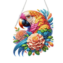 Load image into Gallery viewer, Acrylic Special Shape Flower Parrot DIY Diamond Art Pendant Kit for Wall Window