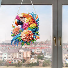 Load image into Gallery viewer, Acrylic Special Shape Flower Parrot DIY Diamond Art Pendant Kit for Wall Window