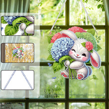 Load image into Gallery viewer, Acrylic Special Shape Flower Parrot DIY Diamond Art Pendant Kit for Wall Window