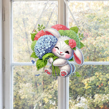 Load image into Gallery viewer, Acrylic Special Shape Flower Parrot DIY Diamond Art Pendant Kit for Wall Window