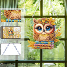 Load image into Gallery viewer, Acrylic Special Shape Flower Parrot DIY Diamond Art Pendant Kit for Wall Window