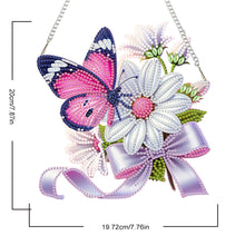 Load image into Gallery viewer, Acrylic Special Shape Flower Parrot DIY Diamond Art Pendant Kit for Wall Window