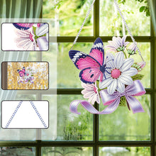 Load image into Gallery viewer, Acrylic Special Shape Flower Parrot DIY Diamond Art Pendant Kit for Wall Window