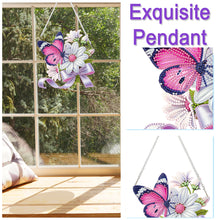 Load image into Gallery viewer, Acrylic Special Shape Flower Parrot DIY Diamond Art Pendant Kit for Wall Window