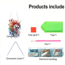 Load image into Gallery viewer, Acrylic Special Shape Flower Parrot DIY Diamond Art Pendant Kit for Wall Window