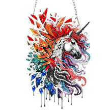 Load image into Gallery viewer, Acrylic Special Shape Flower Parrot DIY Diamond Art Pendant Kit for Wall Window