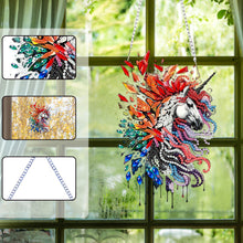 Load image into Gallery viewer, Acrylic Special Shape Flower Parrot DIY Diamond Art Pendant Kit for Wall Window