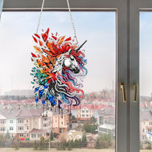 Load image into Gallery viewer, Acrylic Special Shape Flower Parrot DIY Diamond Art Pendant Kit for Wall Window