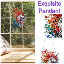Load image into Gallery viewer, Acrylic Special Shape Flower Parrot DIY Diamond Art Pendant Kit for Wall Window