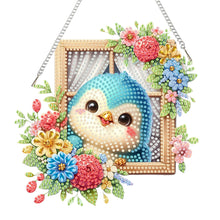 Load image into Gallery viewer, Acrylic Special Shape Flower Parrot DIY Diamond Art Pendant Kit for Wall Window