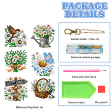 Load image into Gallery viewer, 6Pcs Double Sided Special Shape Animals Diamond Art Keyring for Beginners Adults