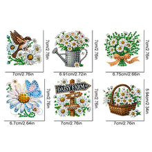 Load image into Gallery viewer, 6Pcs Double Sided Special Shape Animals Diamond Art Keyring for Beginners Adults