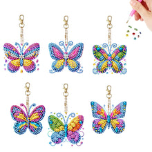 Load image into Gallery viewer, 6Pcs Double Sided Special Shape Animals Diamond Art Keyring for Beginners Adults
