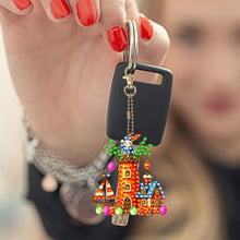 Load image into Gallery viewer, 6Pcs Double Sided Special Shape Animals Diamond Art Keyring for Beginners Adults